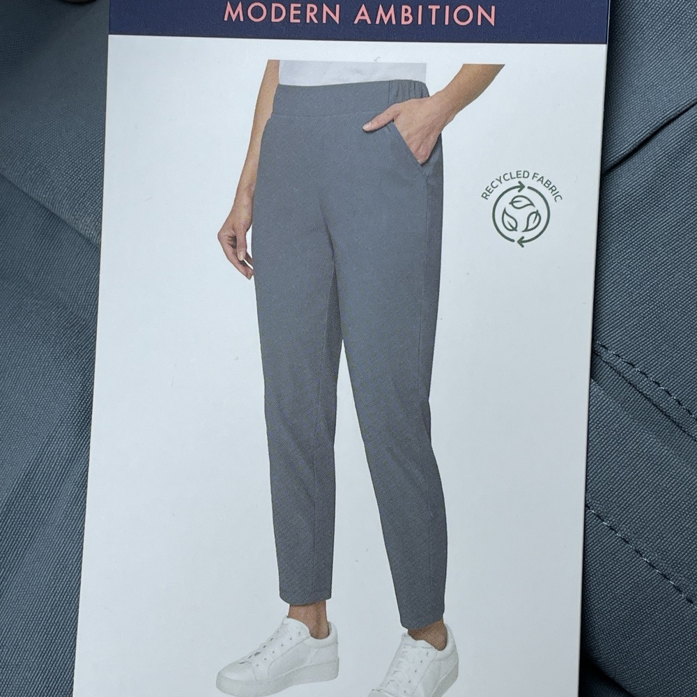 Modern Ambition Women's XXL High-Rise Travel Pant Blue H0788